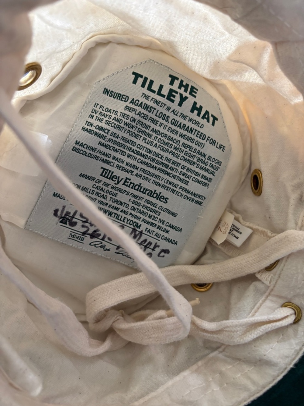 Tilley The Tilly Hat  Natural Classic Bucket Hat Cotton - Picture 6 of 7